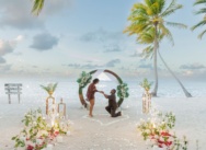 La demande en mariage au coucher du soleil de Samuel et Elizabeth à Punta Cana